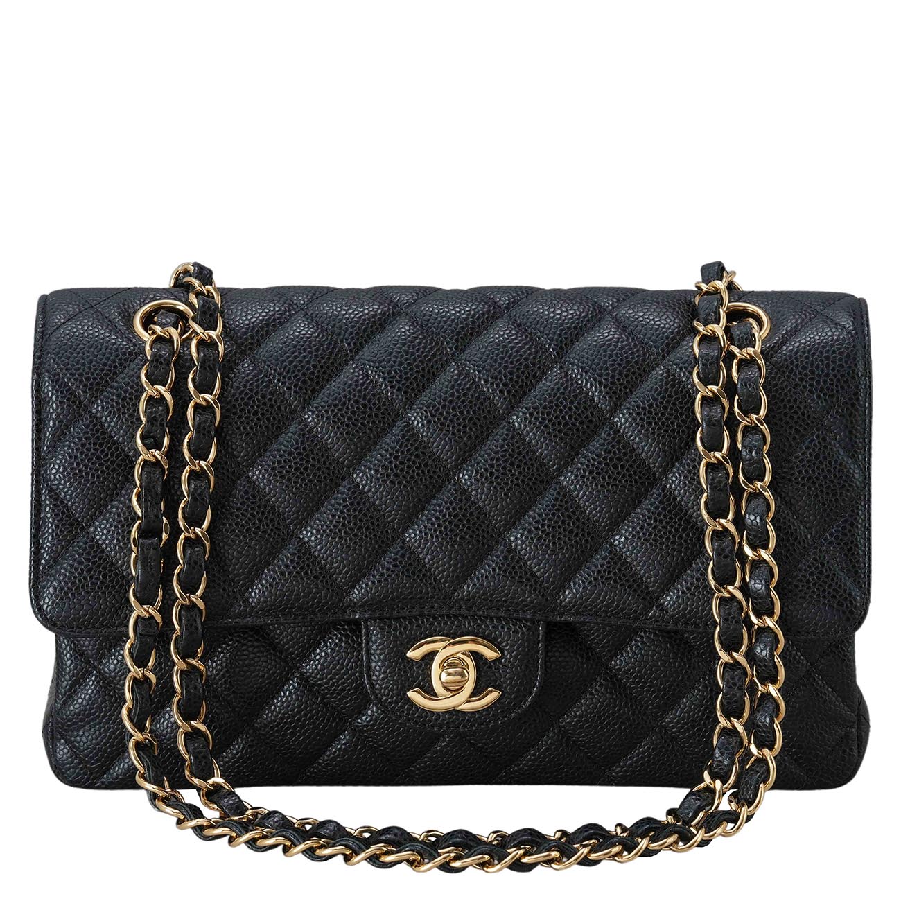CHANEL(USED)샤넬 캐비어 클래식 미듐 플랩백