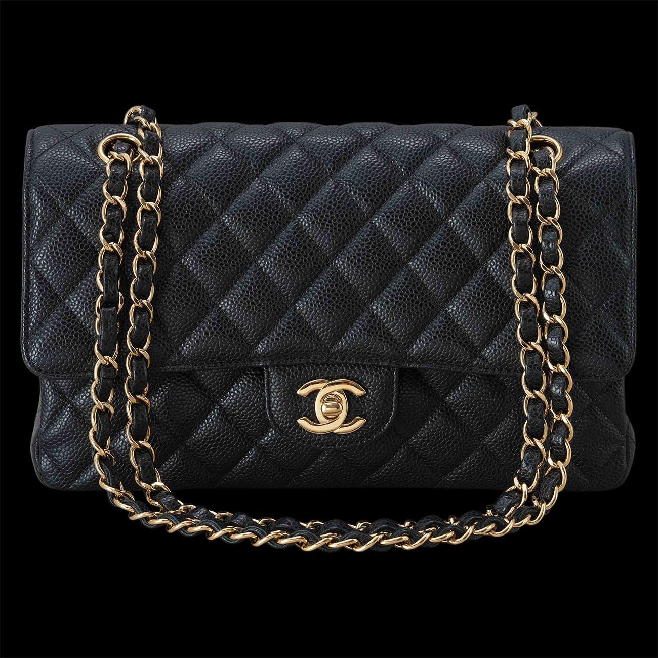 CHANEL(USED)샤넬 캐비어 클래식 미듐 플랩백