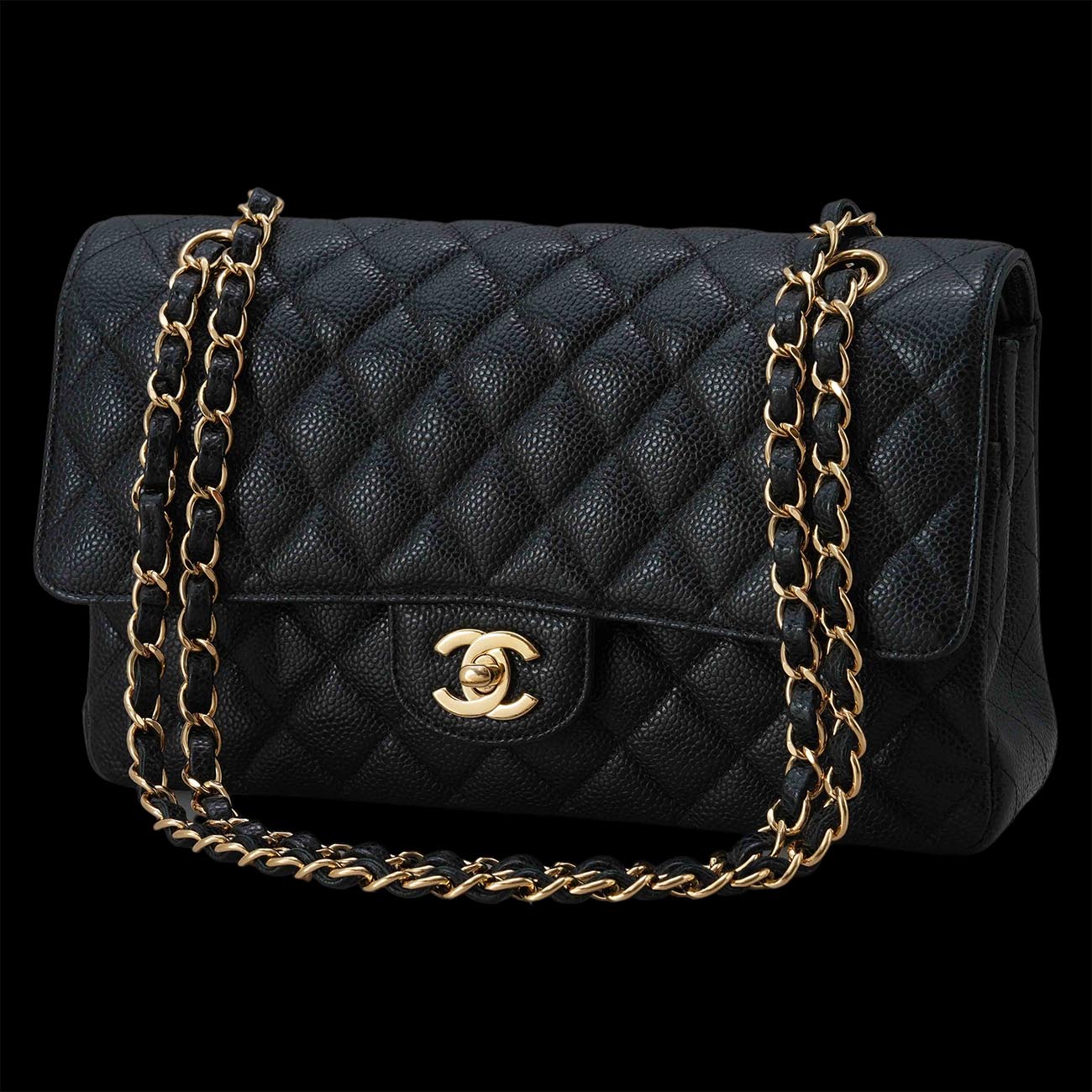 CHANEL(USED)샤넬 캐비어 클래식 미듐 플랩백