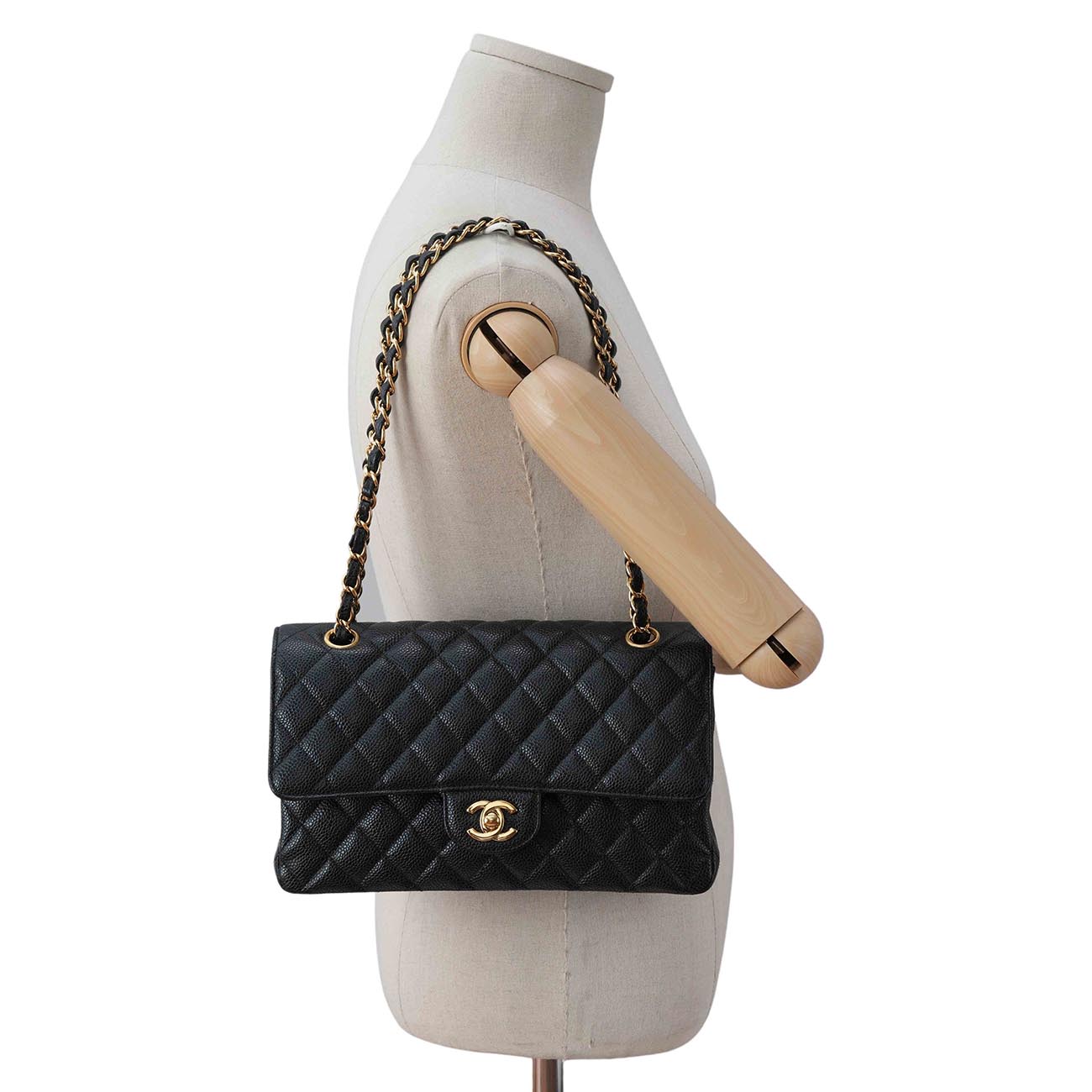 CHANEL(USED)샤넬 캐비어 클래식 미듐 플랩백