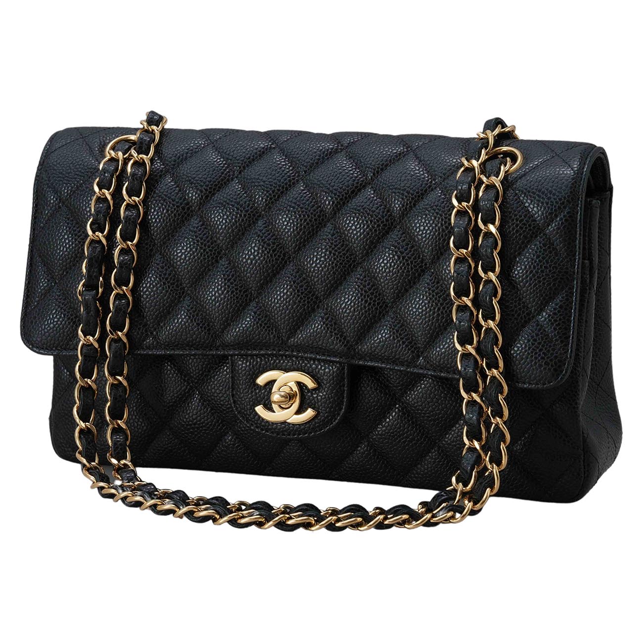 CHANEL(USED)샤넬 캐비어 클래식 미듐 플랩백