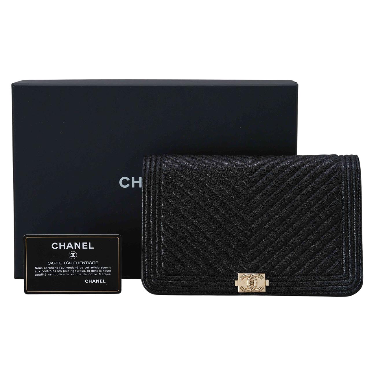 CHANEL(USED)샤넬 캐비어 보이샤넬 WOC