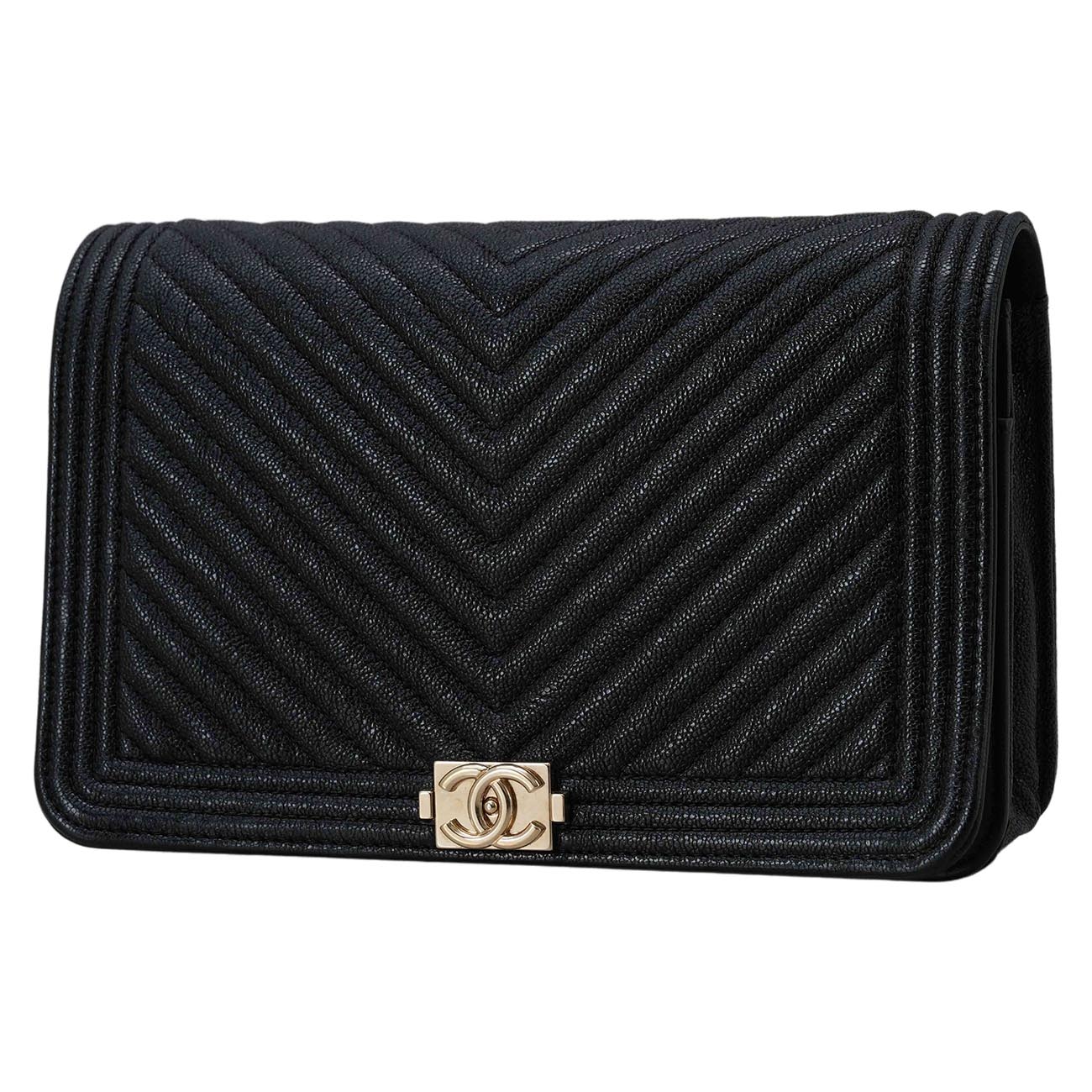 CHANEL(USED)샤넬 캐비어 보이샤넬 WOC
