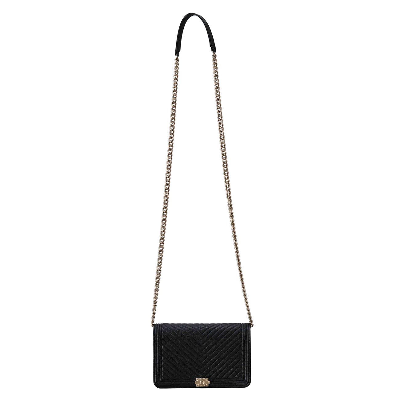CHANEL(USED)샤넬 캐비어 보이샤넬 WOC