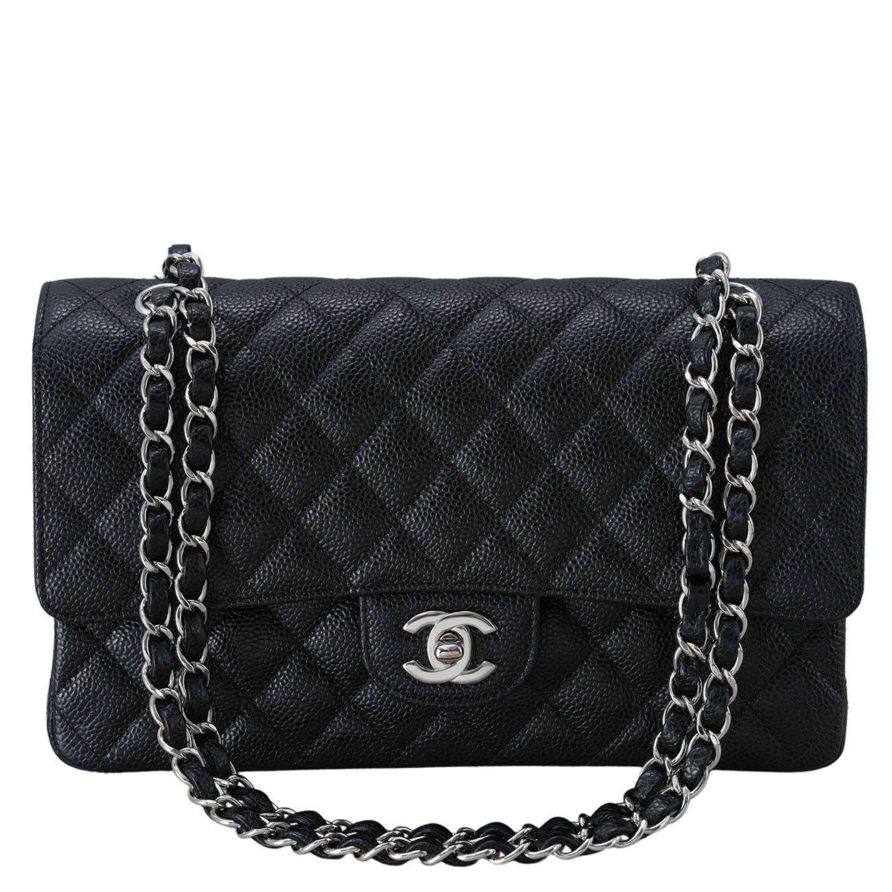 CHANEL(USED)샤넬 캐비어 클래식 미듐 플랩백