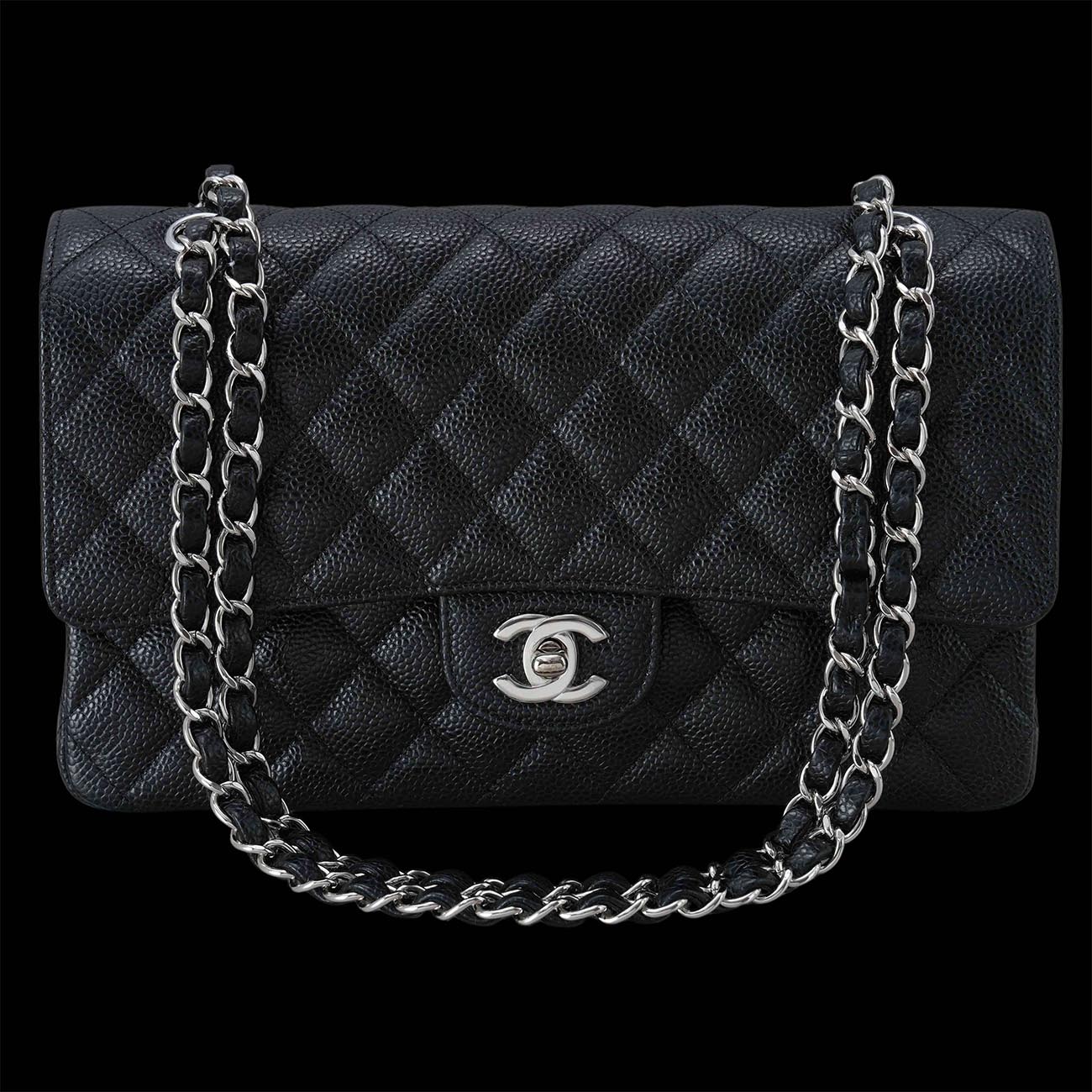 CHANEL(USED)샤넬 캐비어 클래식 미듐 플랩백