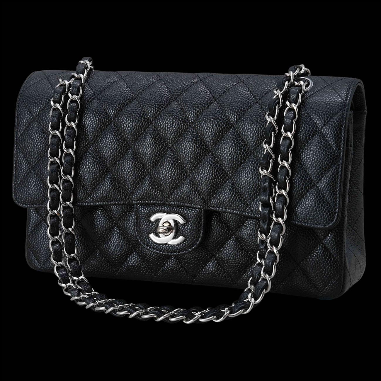 CHANEL(USED)샤넬 캐비어 클래식 미듐 플랩백