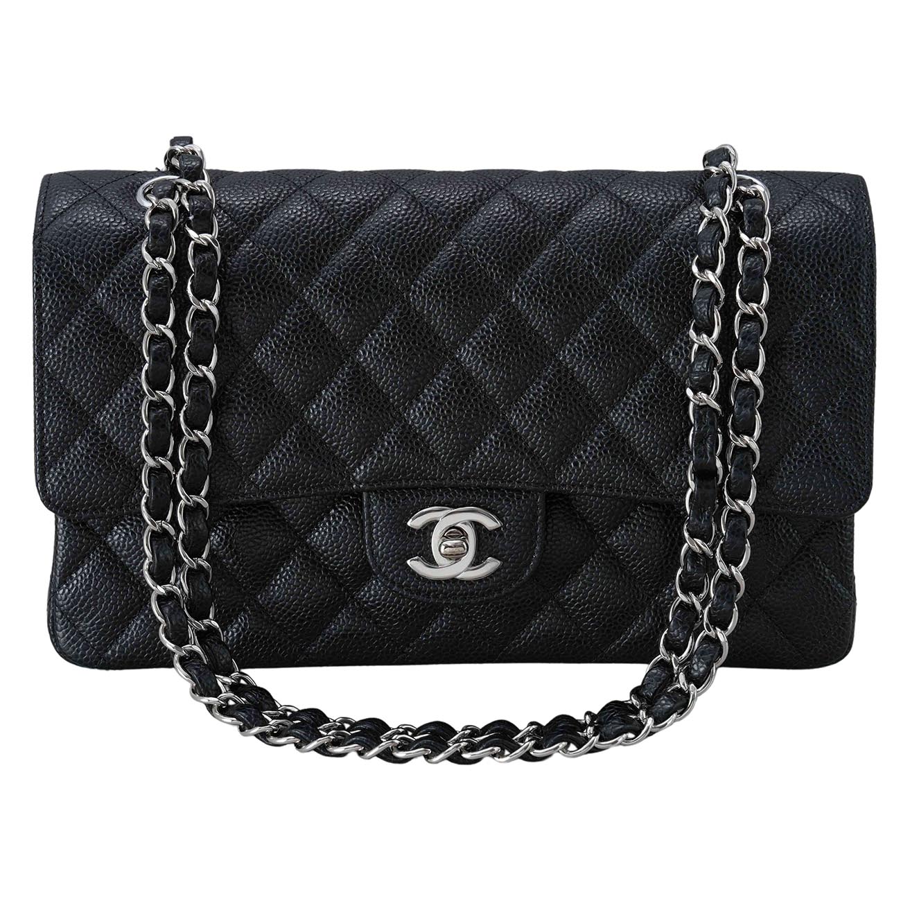 CHANEL(USED)샤넬 캐비어 클래식 미듐 플랩백