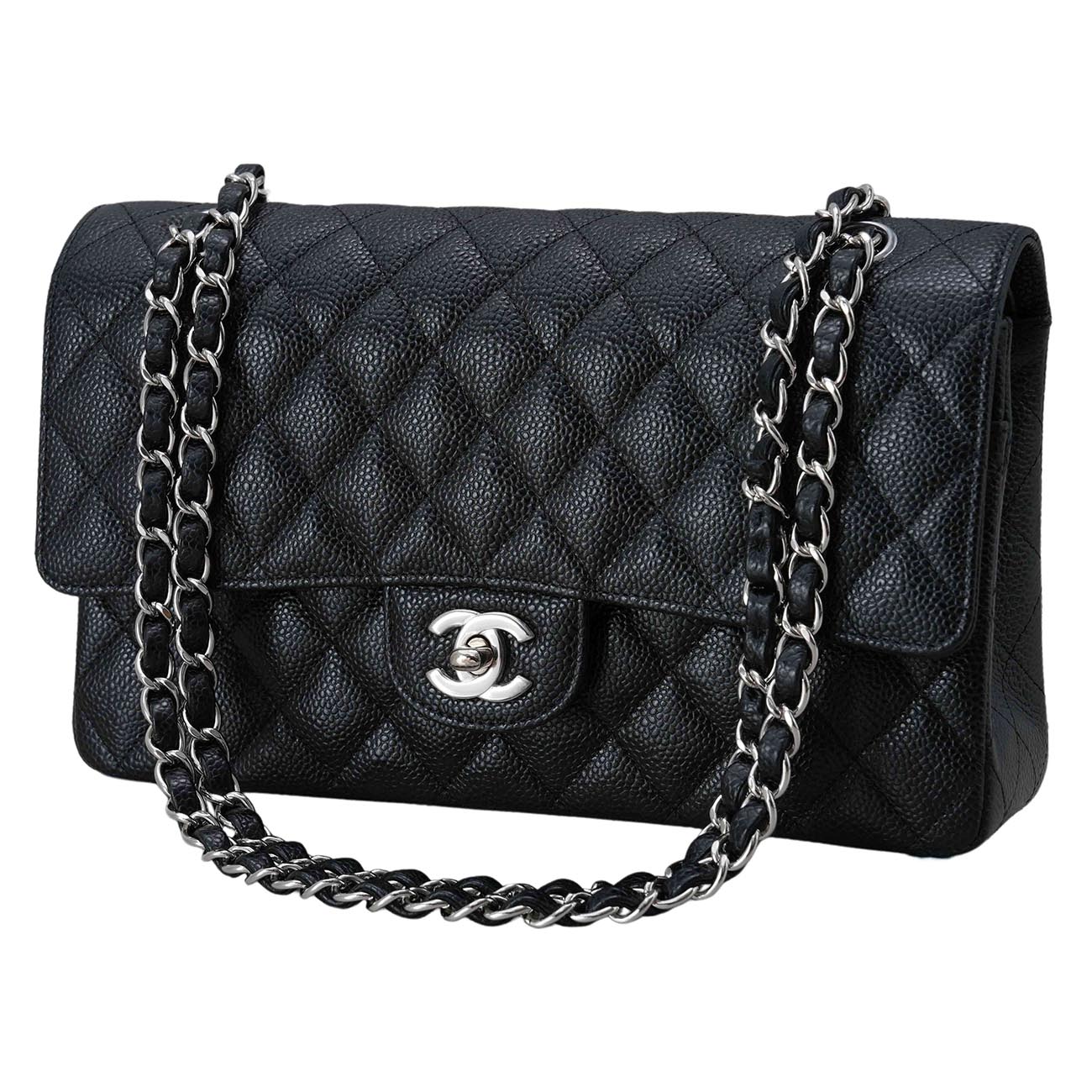 CHANEL(USED)샤넬 캐비어 클래식 미듐 플랩백