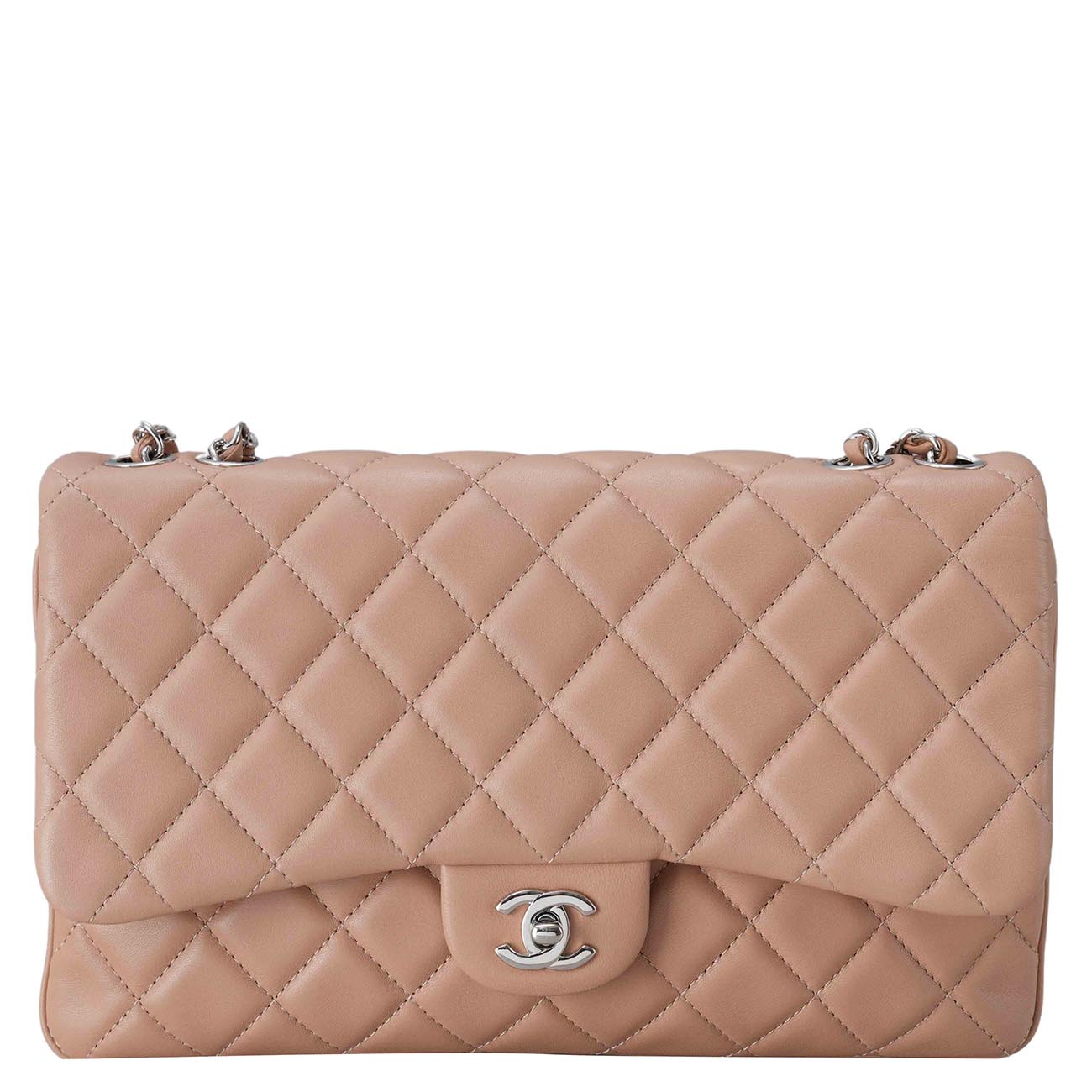CHANEL(USED)샤넬 시즌 램스킨 체인 플랩백