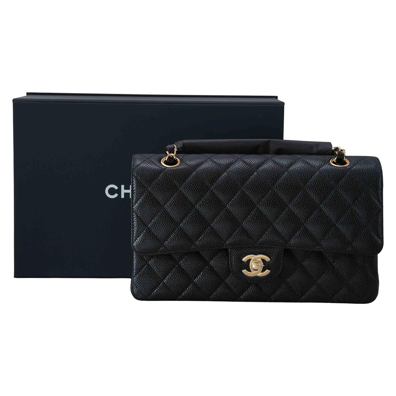 CHANEL(USED)샤넬 캐비어 클래식 미듐 플랩백