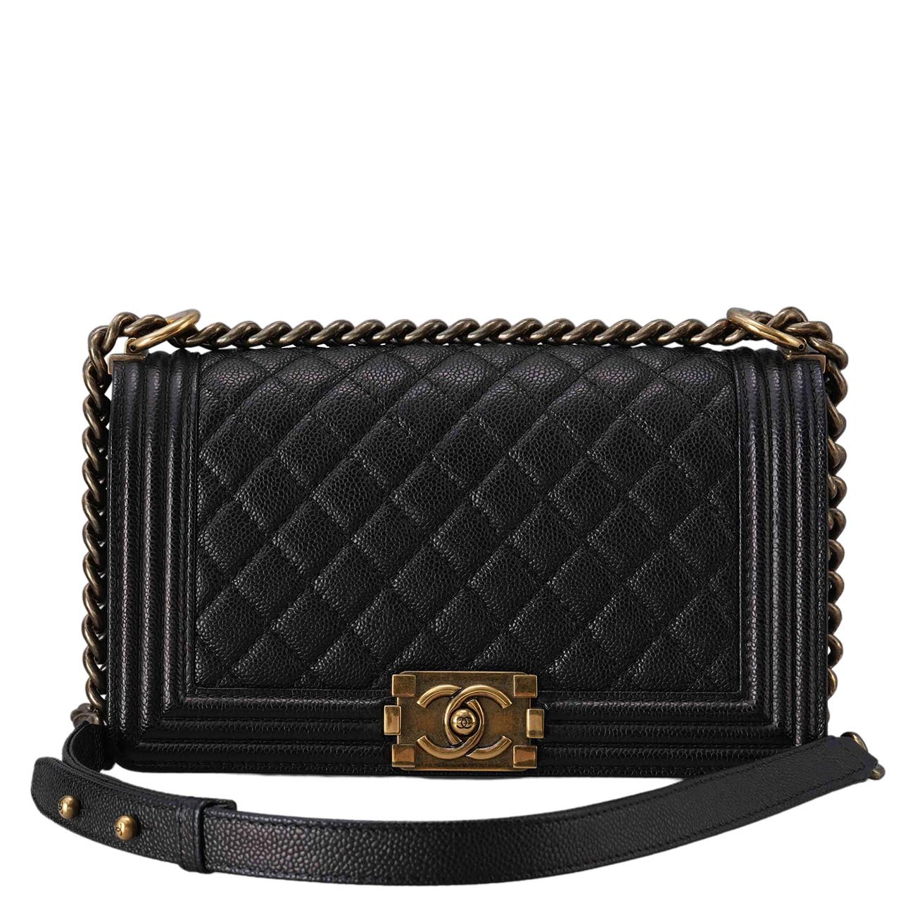 CHANEL(USED)샤넬 보이샤넬 미듐 플랩백