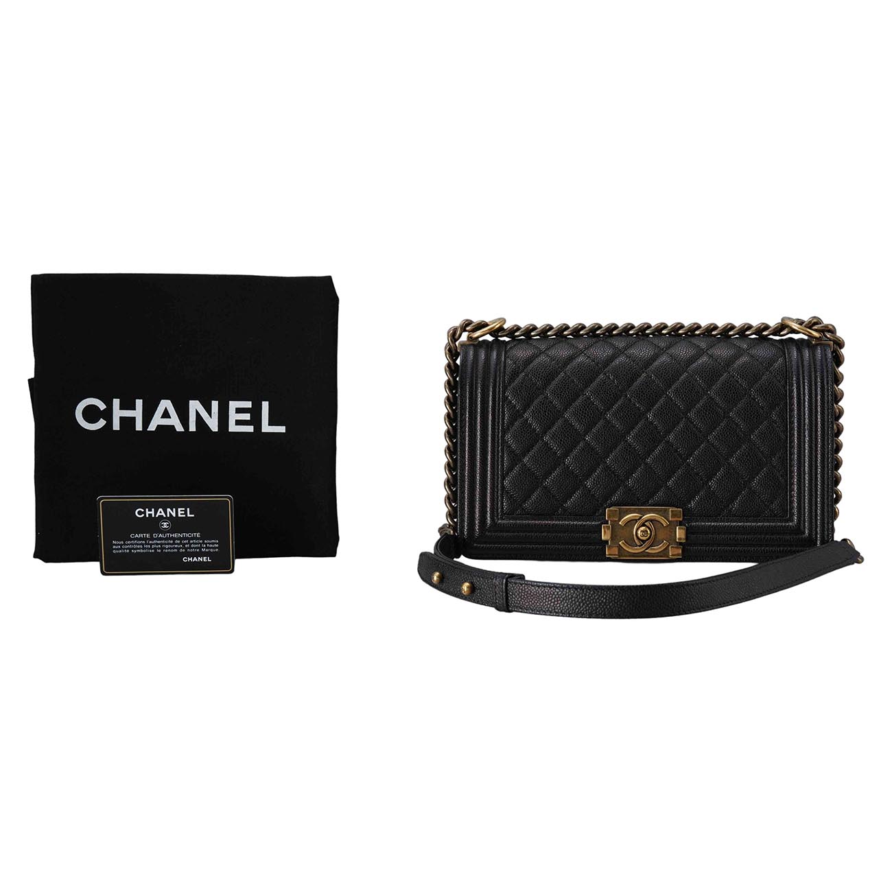 CHANEL(USED)샤넬 보이샤넬 미듐 플랩백