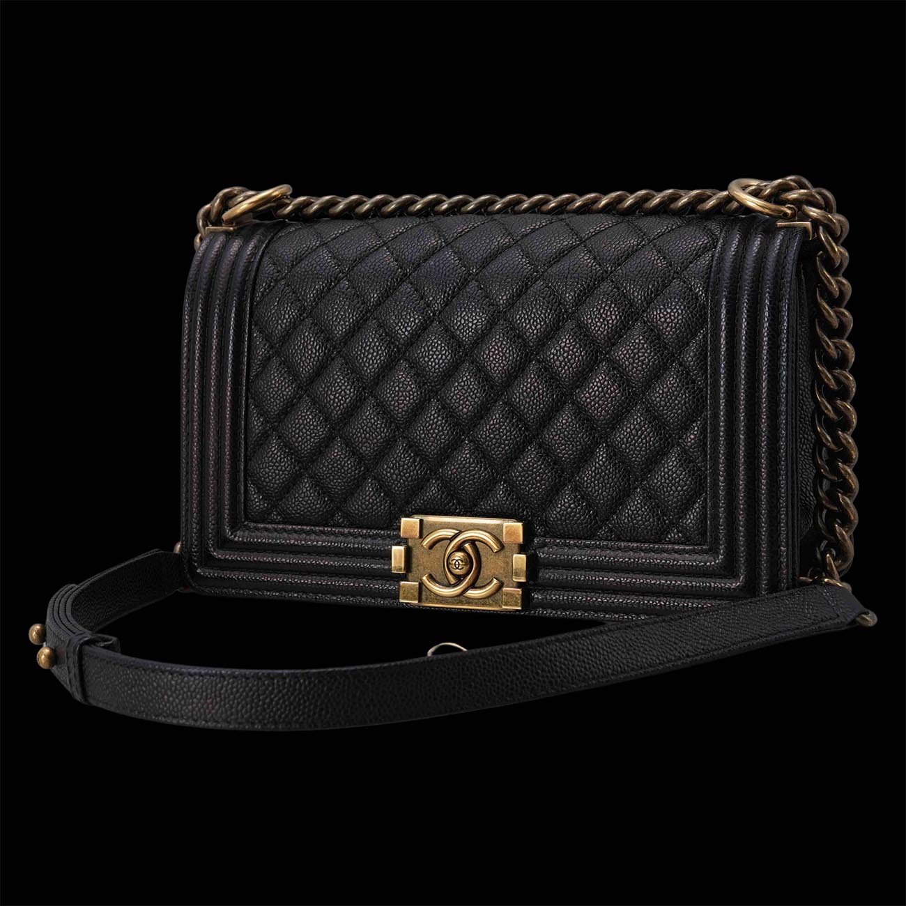 CHANEL(USED)샤넬 보이샤넬 미듐 플랩백