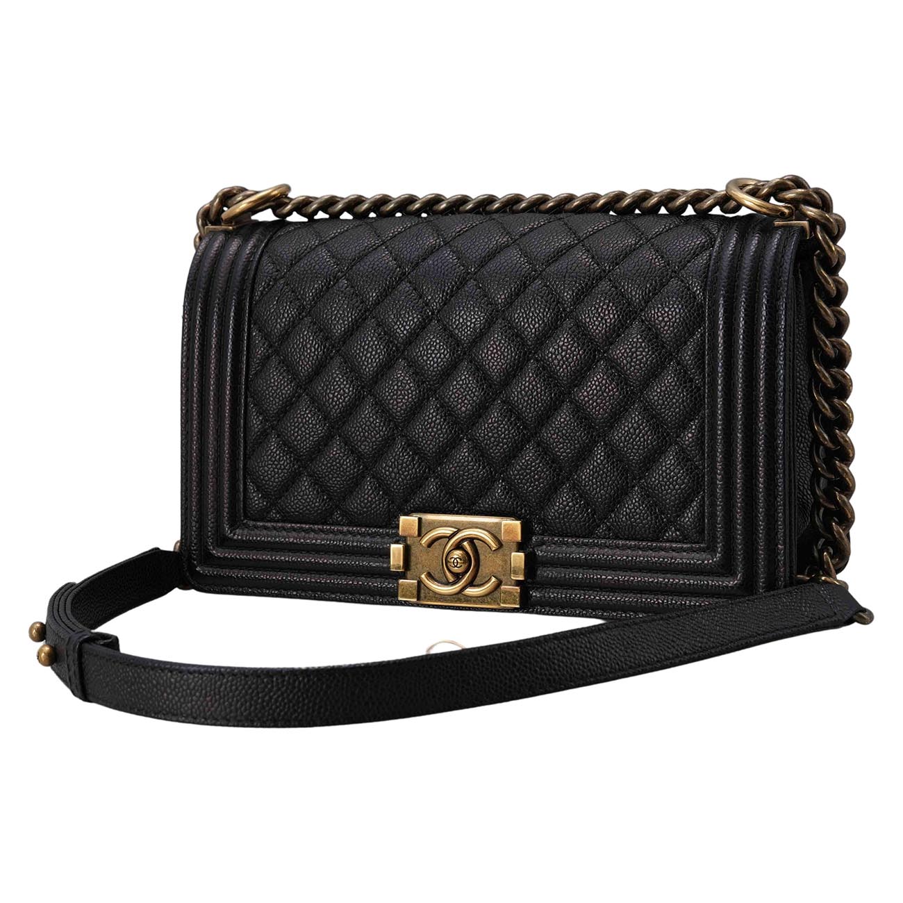 CHANEL(USED)샤넬 보이샤넬 미듐 플랩백
