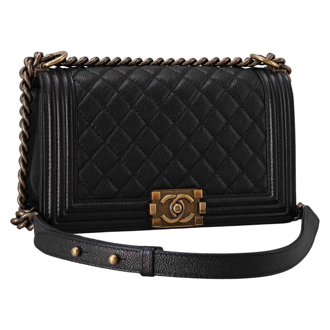CHANEL(USED)샤넬 보이샤넬 미듐 플랩백