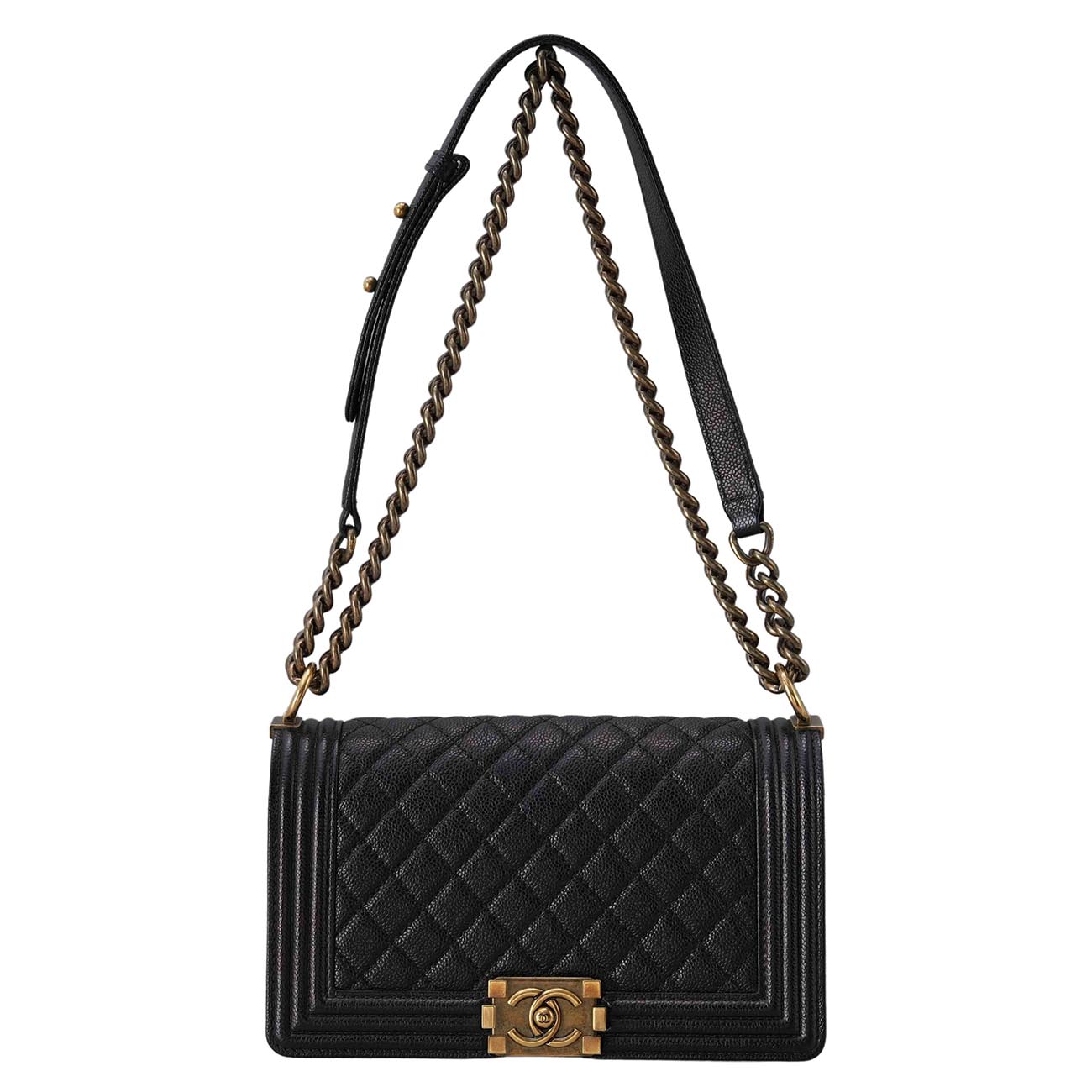 CHANEL(USED)샤넬 보이샤넬 미듐 플랩백
