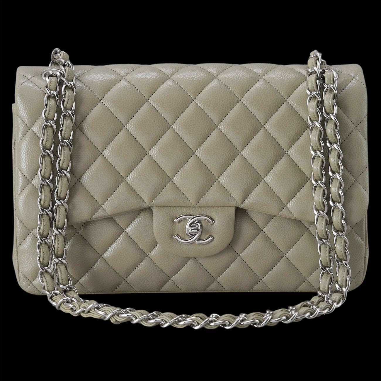 CHANEL(USED)샤넬 캐비어 클래식 라지 플랩백