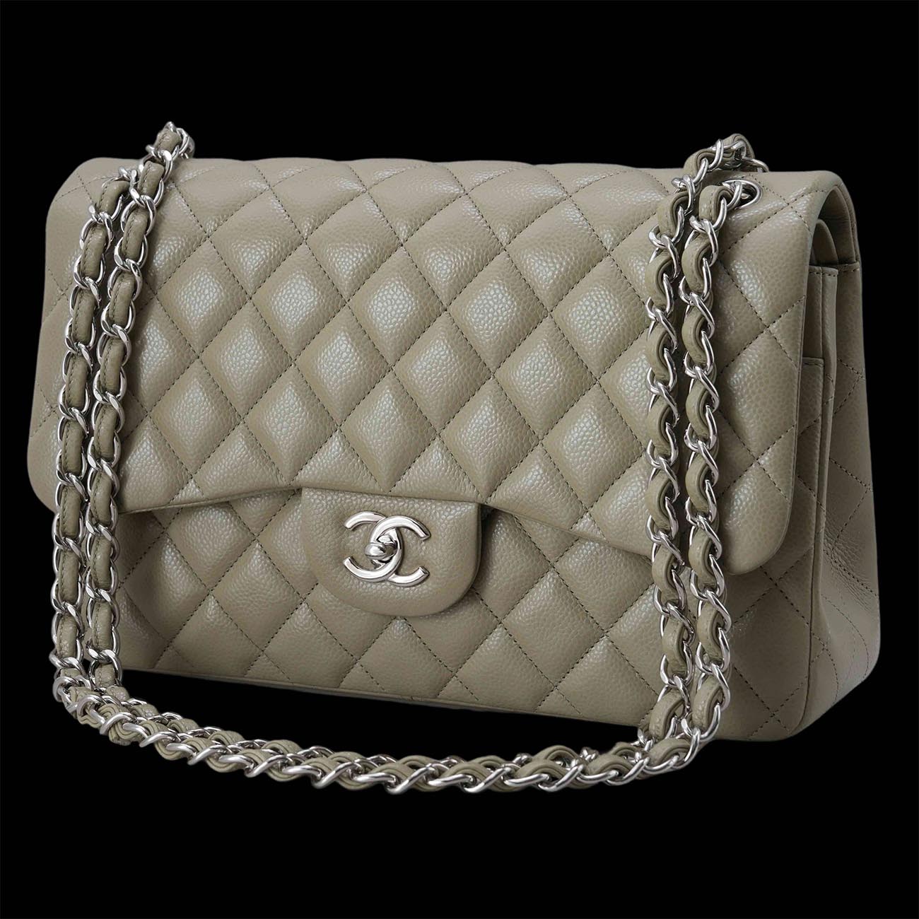 CHANEL(USED)샤넬 캐비어 클래식 라지 플랩백