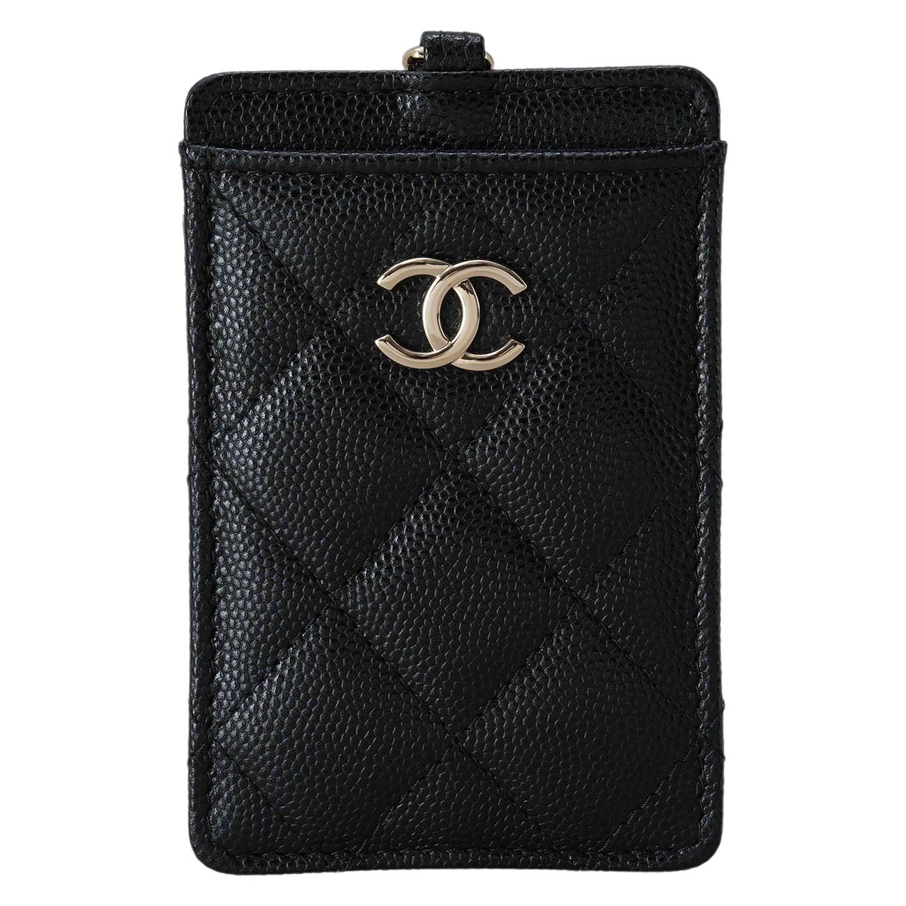 CHANEL(USED)샤넬 AP2394 캐비어 참 체인 카드홀더