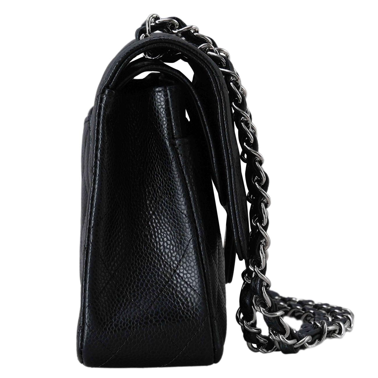 CHANEL(USED)샤넬 A01112 캐비어 클래식 미듐 플랩백
