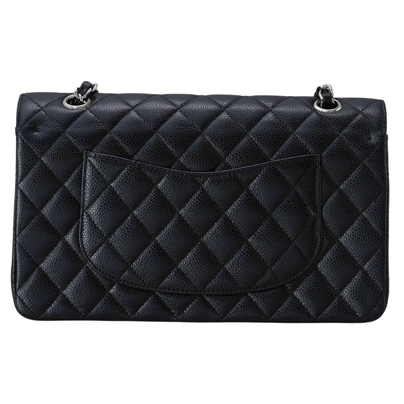 CHANEL(USED)샤넬 A01112 캐비어 클래식 미듐 플랩백