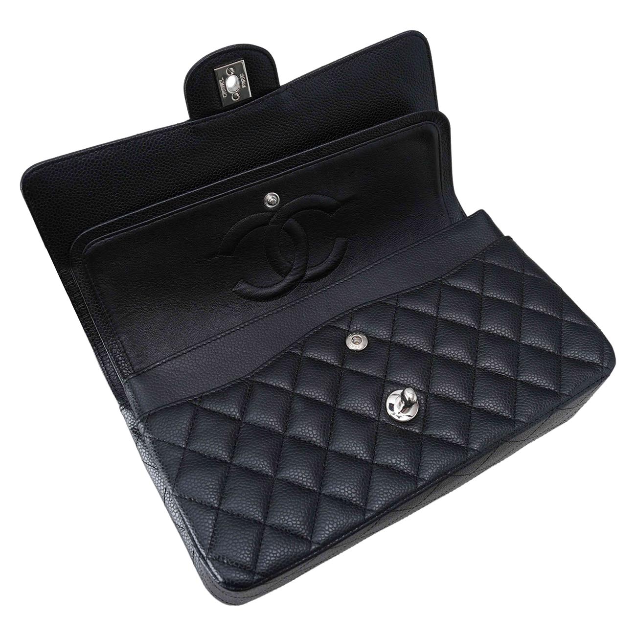 CHANEL(USED)샤넬 A01112 캐비어 클래식 미듐 플랩백