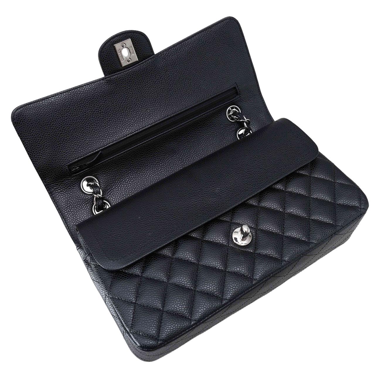 CHANEL(USED)샤넬 A01112 캐비어 클래식 미듐 플랩백