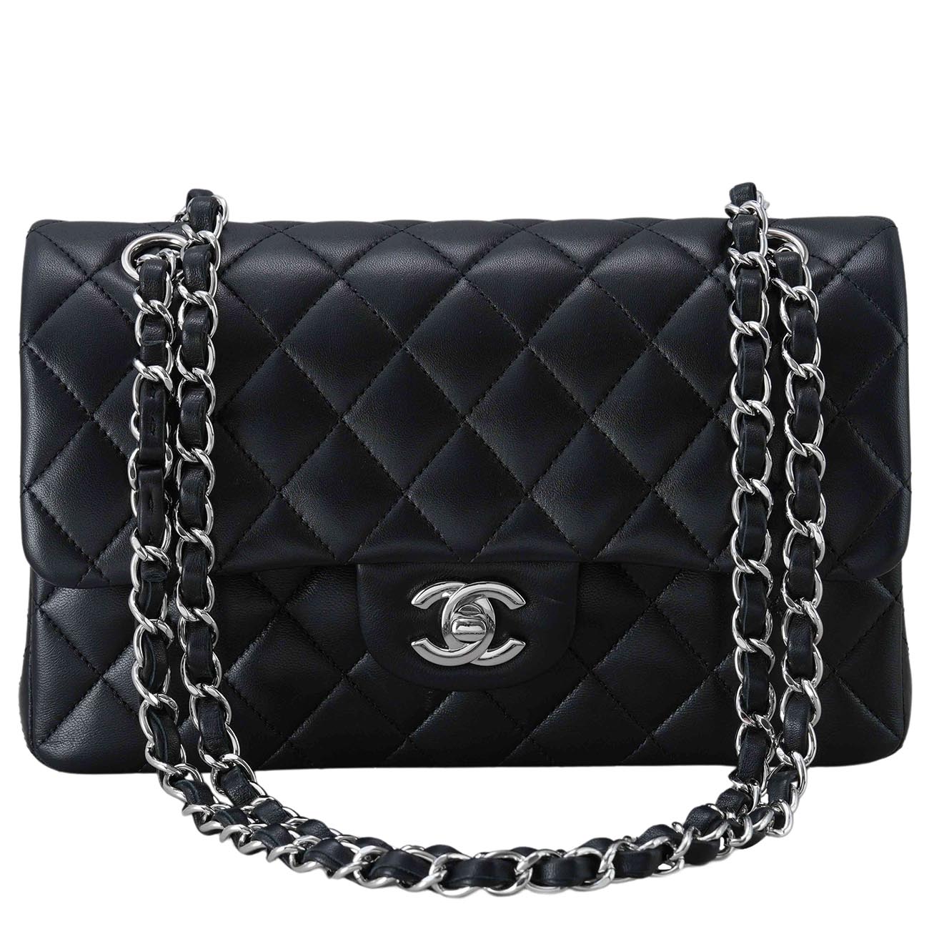 CHANEL(USED)샤넬 클래식 램스킨 스몰 블랙