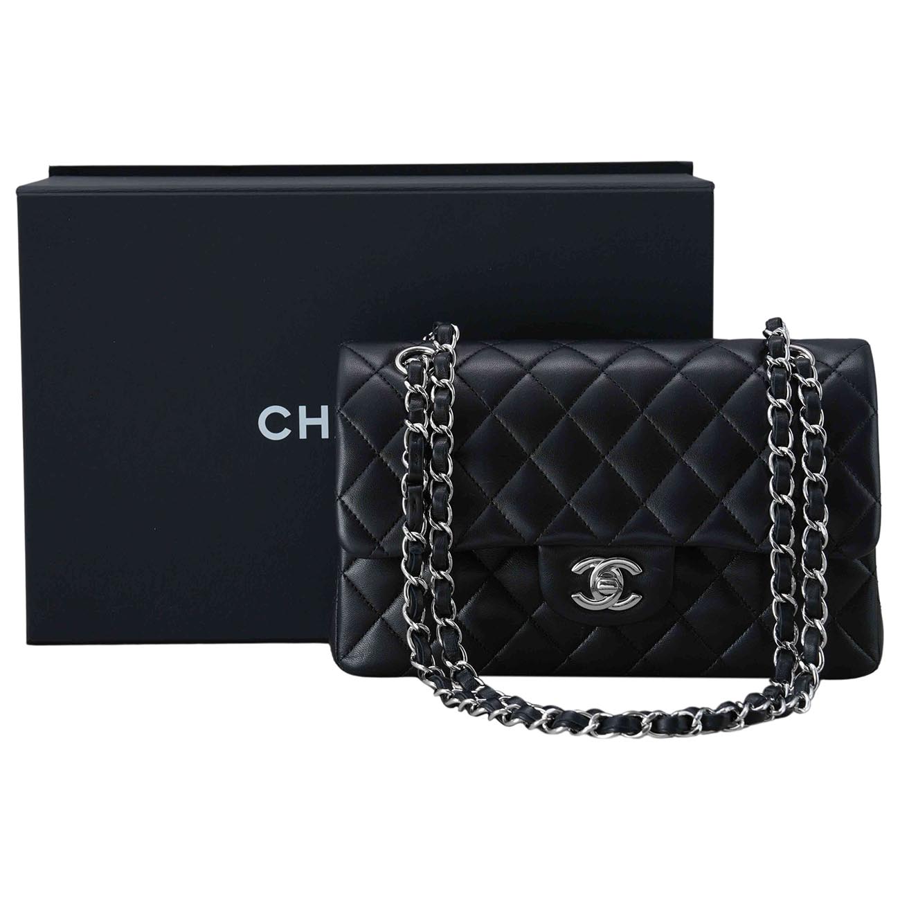 CHANEL(USED)샤넬 클래식 램스킨 스몰 블랙
