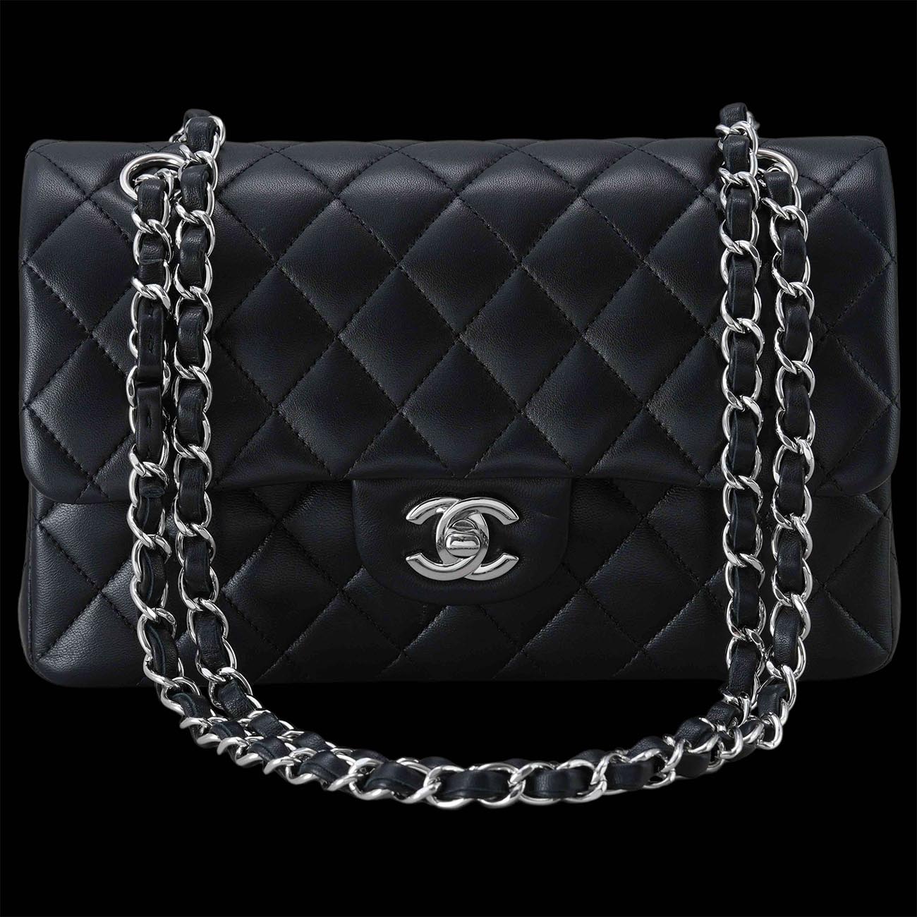 CHANEL(USED)샤넬 클래식 램스킨 스몰 블랙