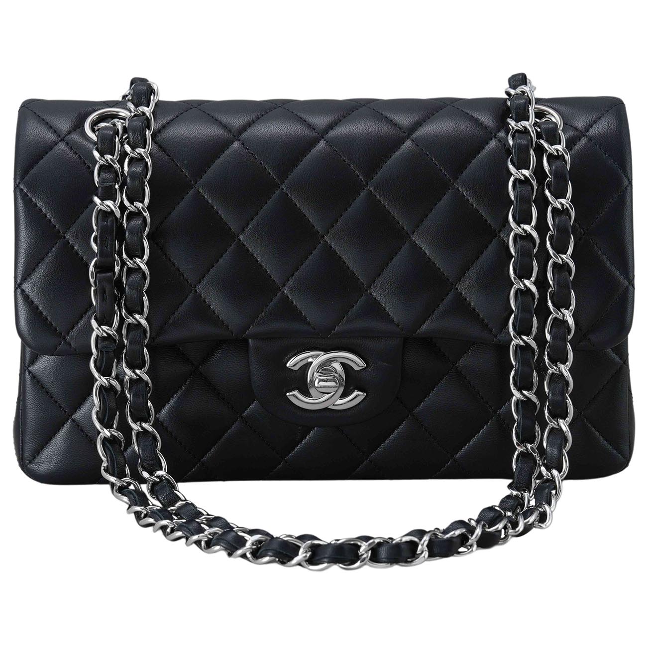 CHANEL(USED)샤넬 클래식 램스킨 스몰 블랙