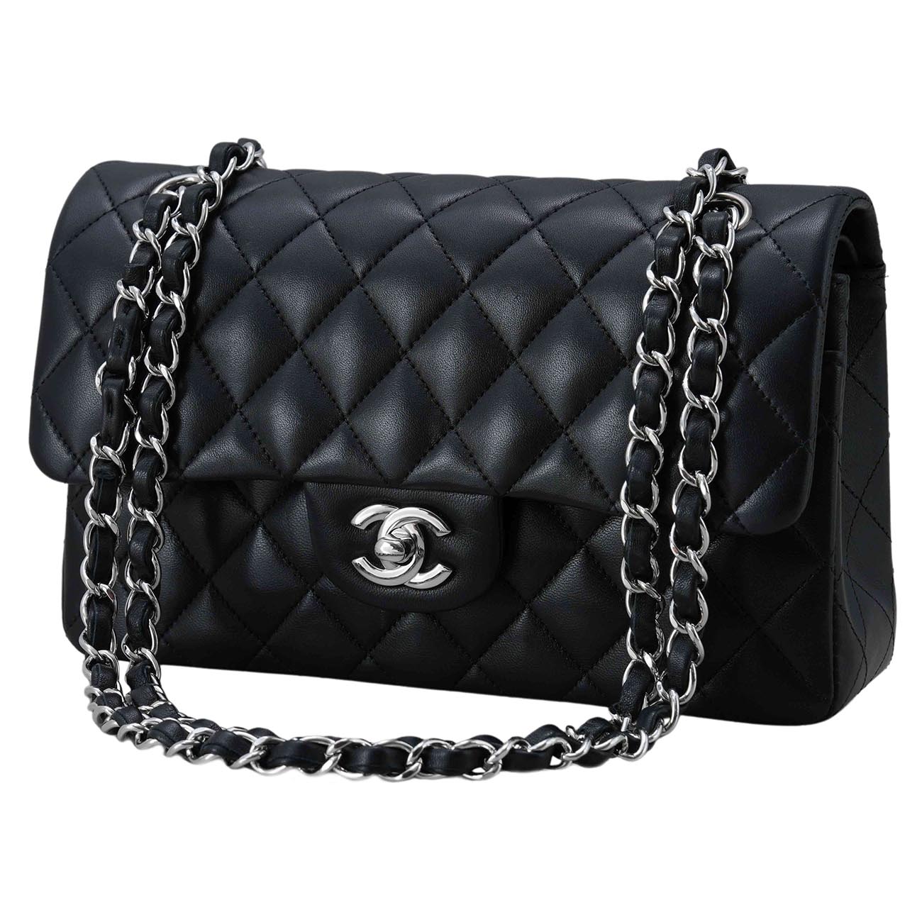 CHANEL(USED)샤넬 클래식 램스킨 스몰 블랙