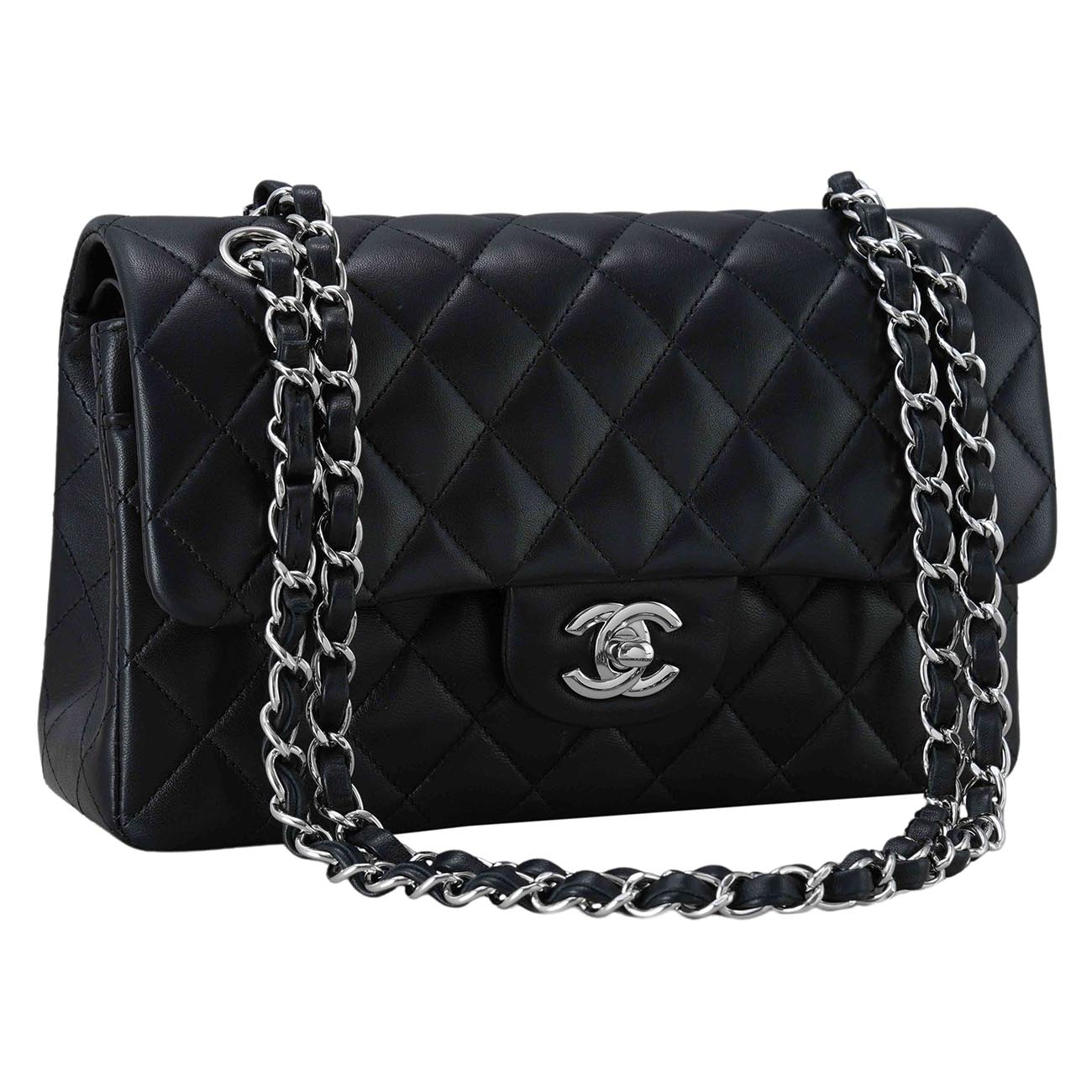 CHANEL(USED)샤넬 클래식 램스킨 스몰 블랙