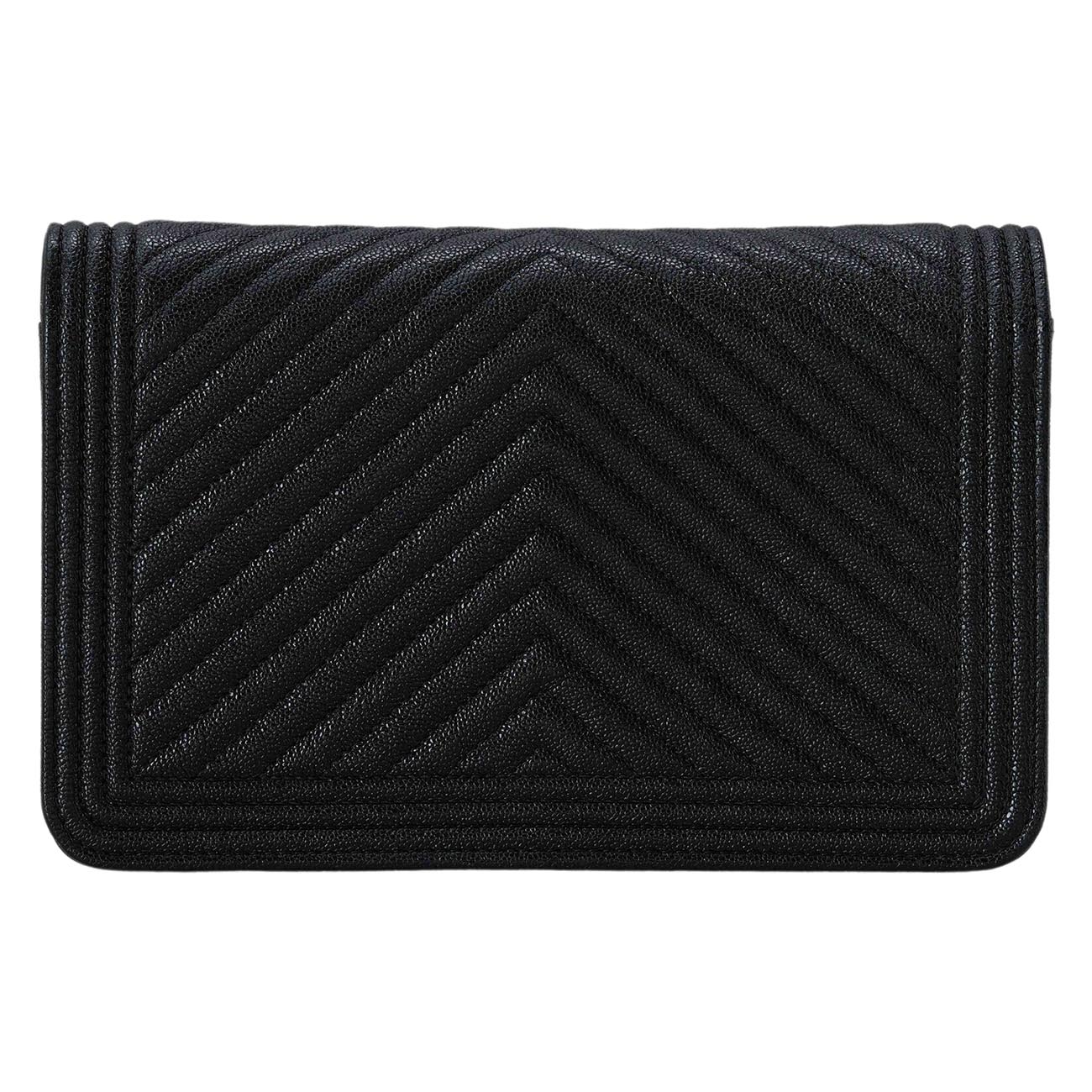 CHANEL(USED)샤넬 캐비어 쉐브론 보이샤넬 WOC