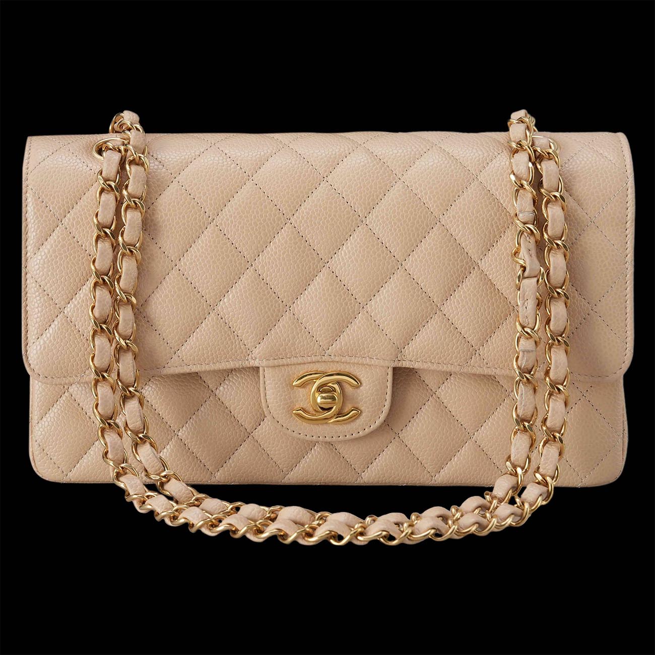 CHANEL(USED)샤넬 캐비어 클래식 미듐 플랩백