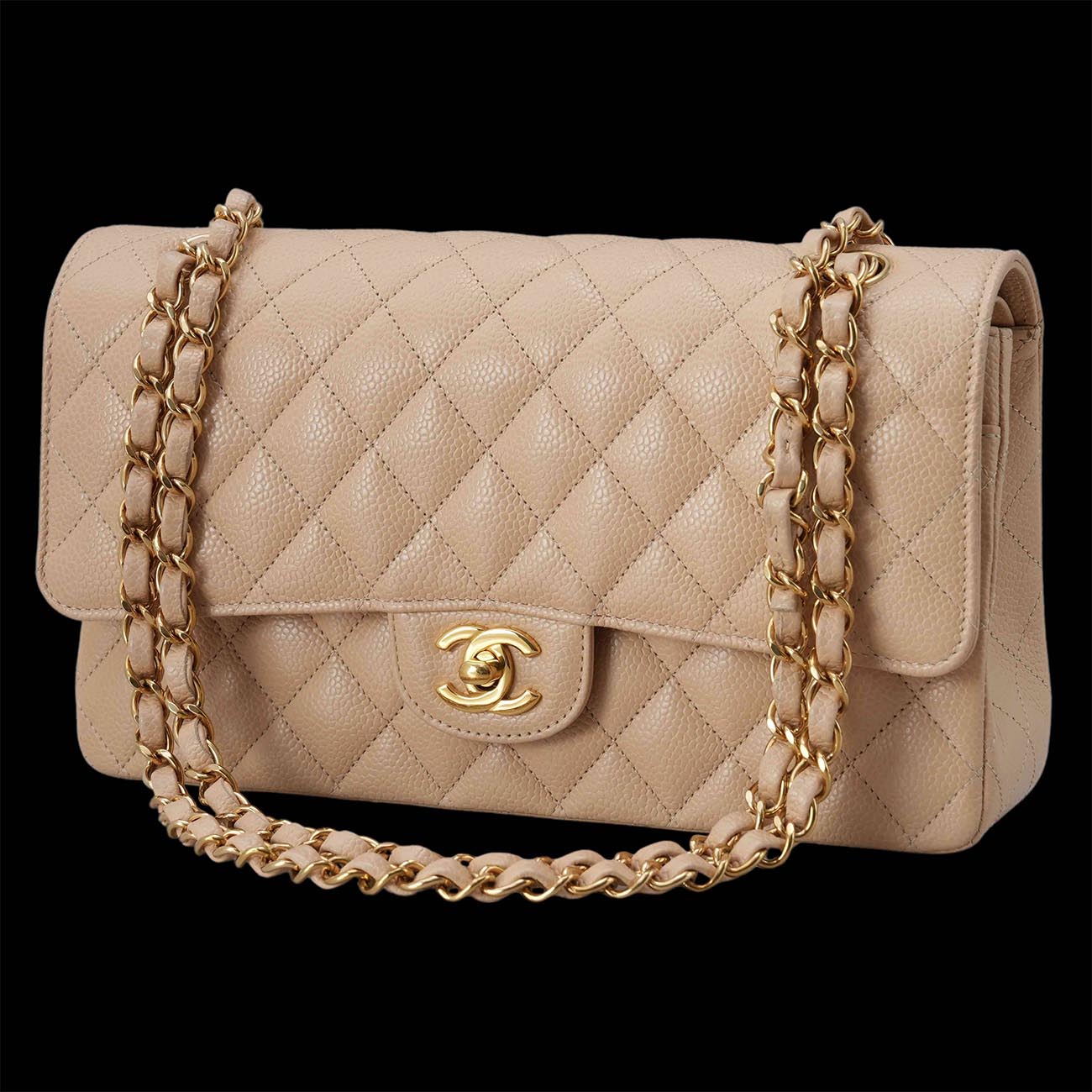 CHANEL(USED)샤넬 캐비어 클래식 미듐 플랩백