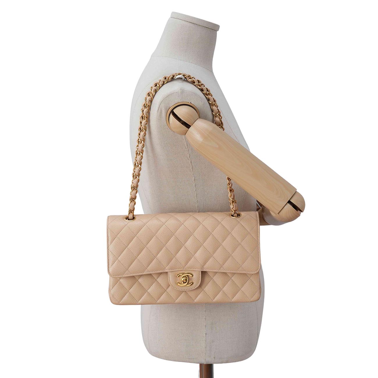 CHANEL(USED)샤넬 캐비어 클래식 미듐 플랩백