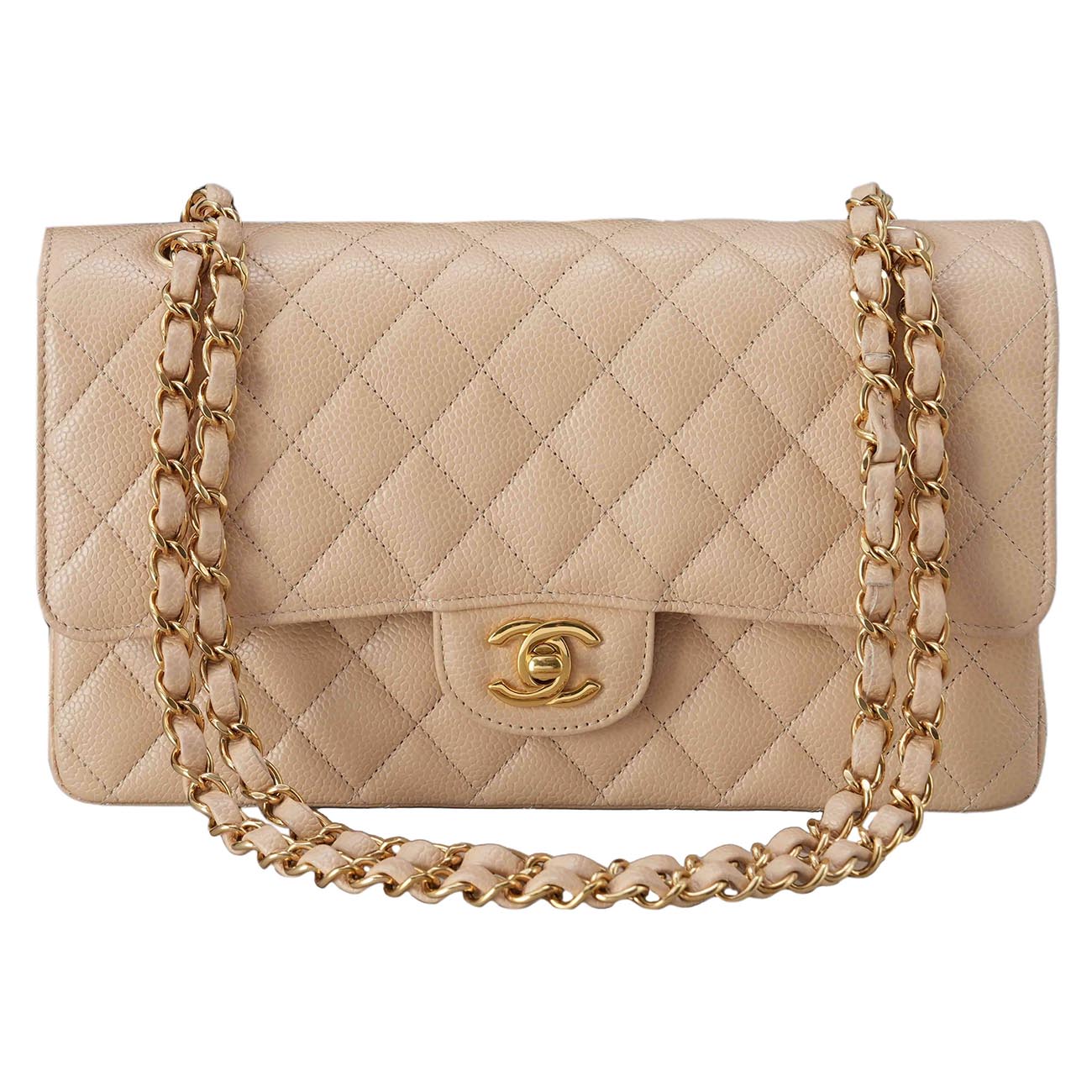 CHANEL(USED)샤넬 캐비어 클래식 미듐 플랩백