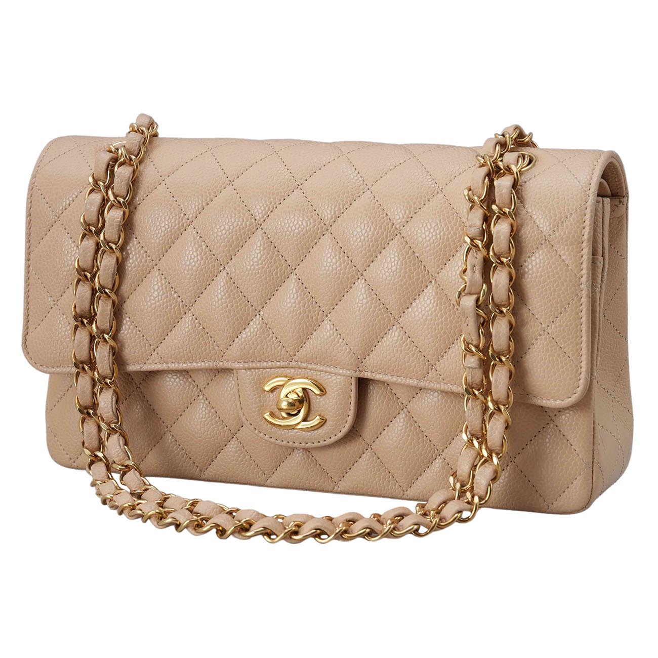 CHANEL(USED)샤넬 캐비어 클래식 미듐 플랩백