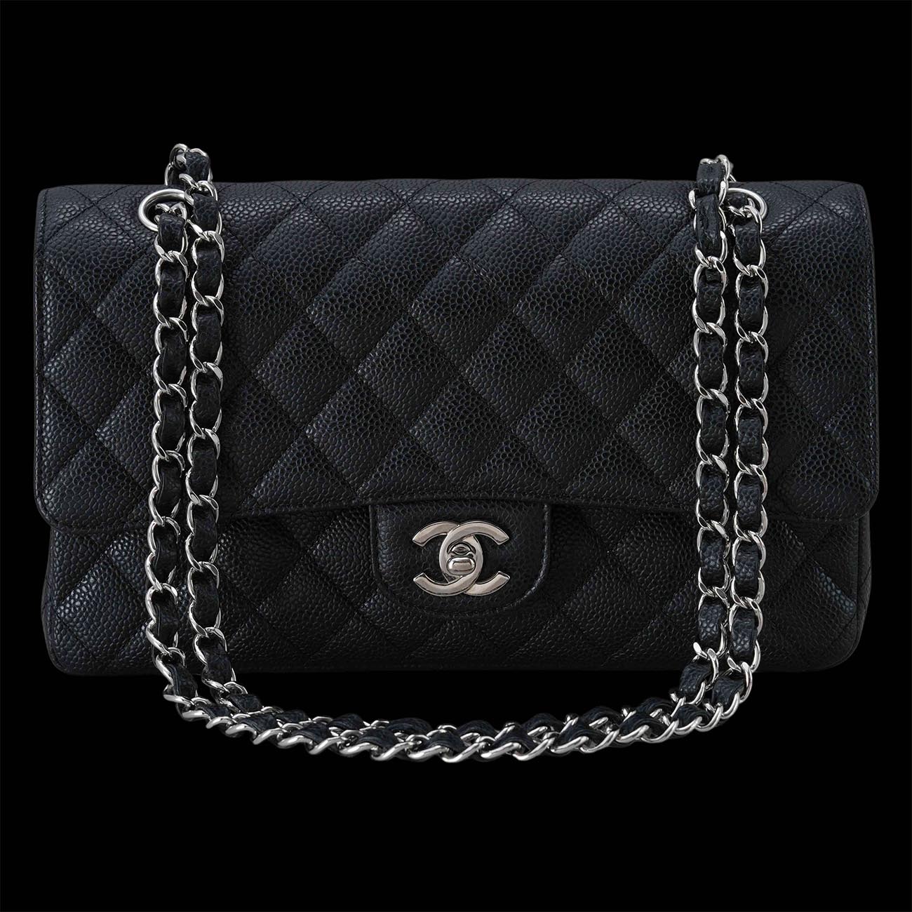 CHANEL(USED)샤넬 캐비어 클래식 미듐 플랩백