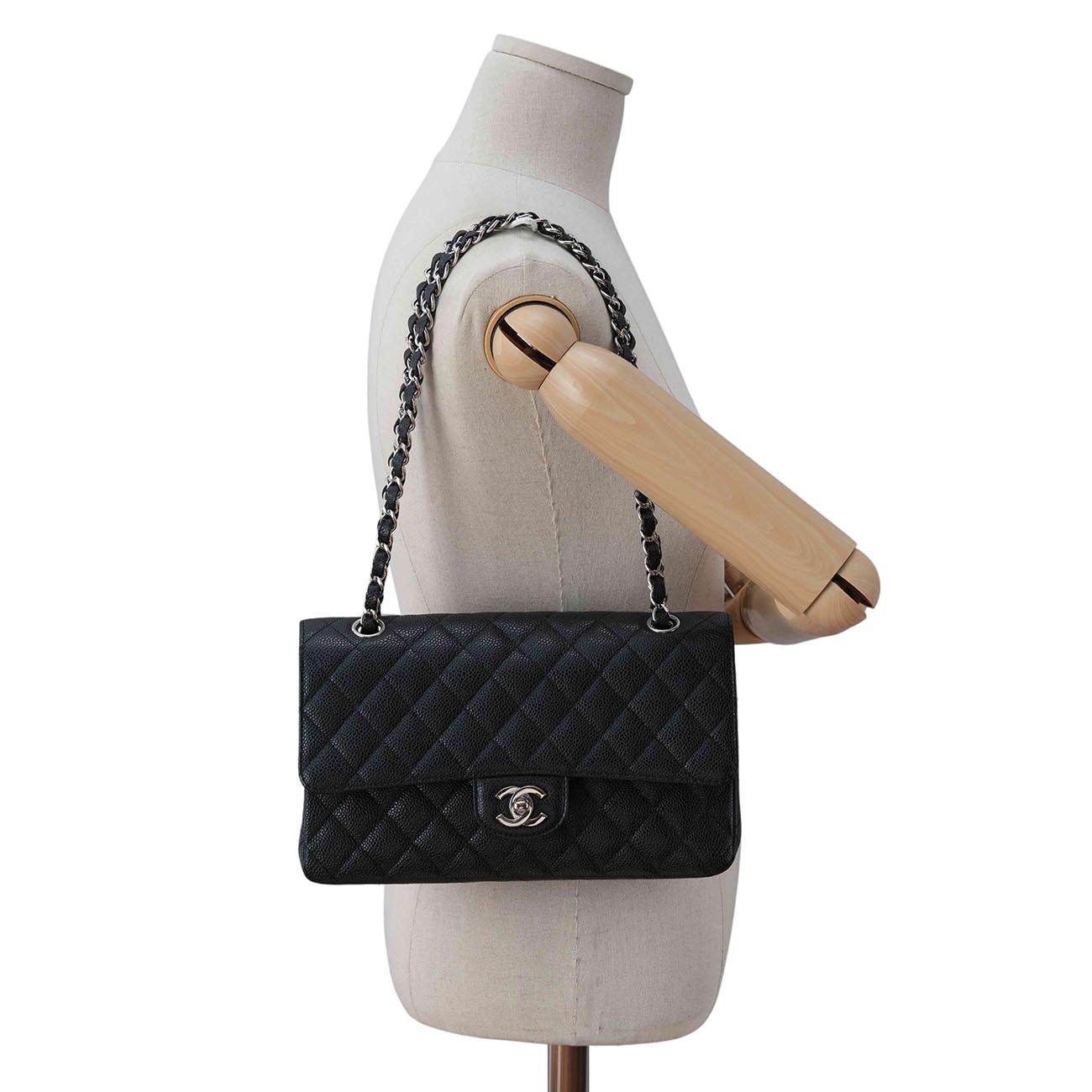 CHANEL(USED)샤넬 캐비어 클래식 미듐 플랩백