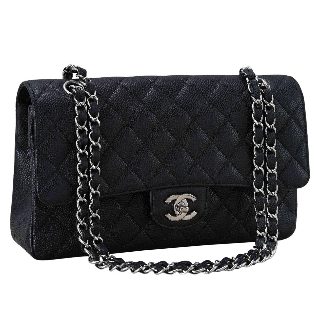 CHANEL(USED)샤넬 캐비어 클래식 미듐 플랩백