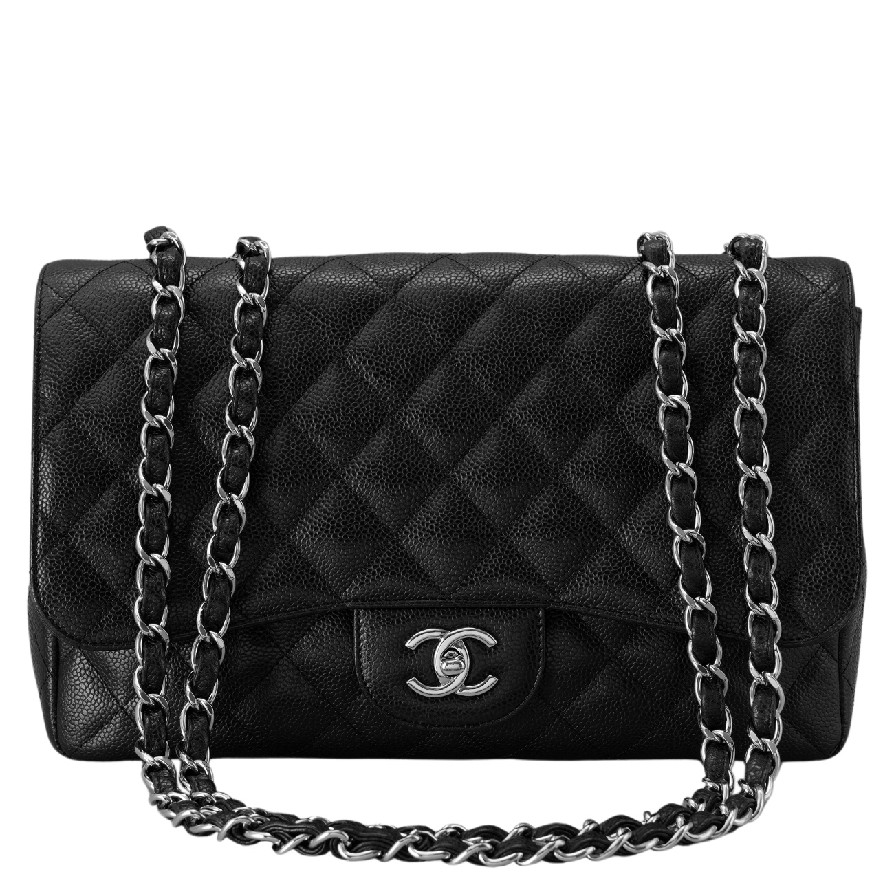 CHANEL(USED)샤넬 캐비어 클래식 원플랩백 맥시