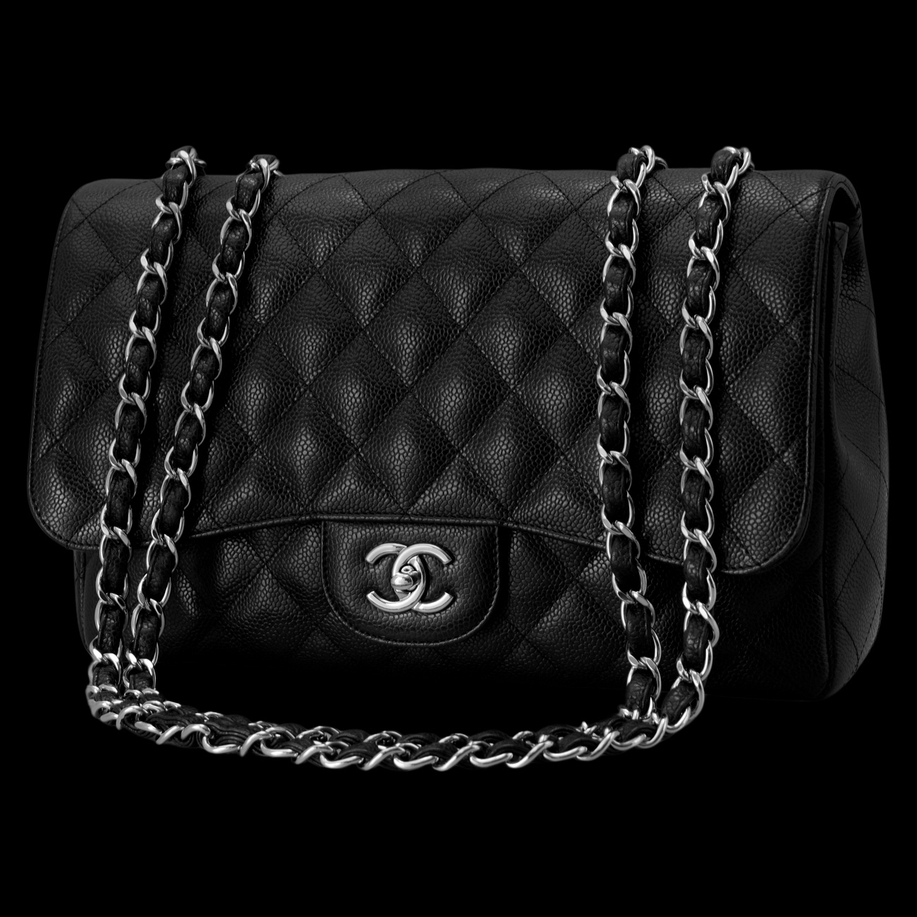 CHANEL(USED)샤넬 캐비어 클래식 원플랩백 맥시