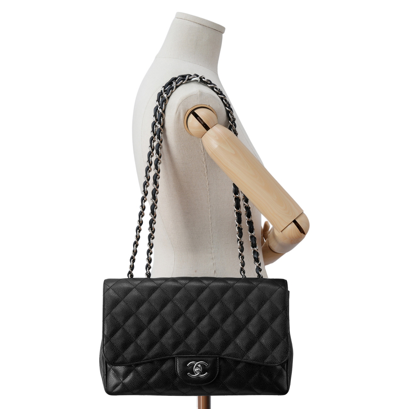 CHANEL(USED)샤넬 캐비어 클래식 원플랩백 맥시