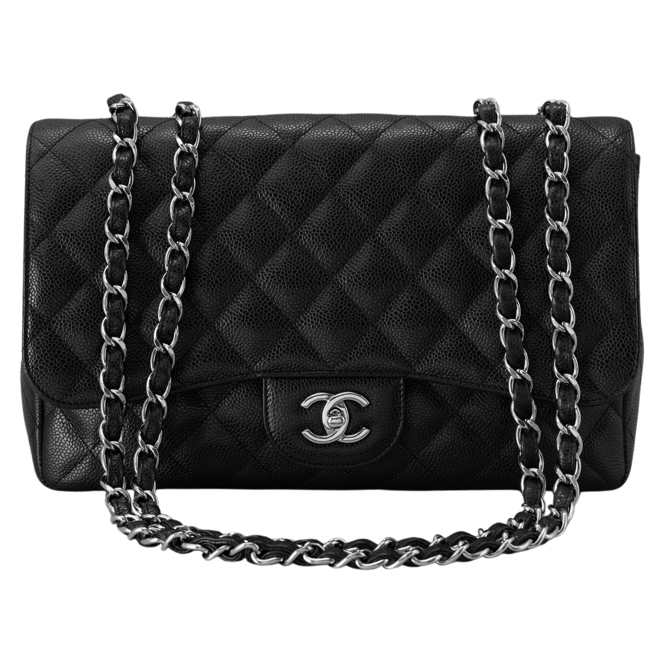 CHANEL(USED)샤넬 캐비어 클래식 원플랩백 맥시