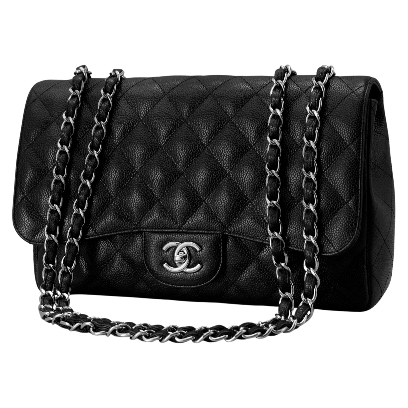 CHANEL(USED)샤넬 캐비어 클래식 원플랩백 맥시