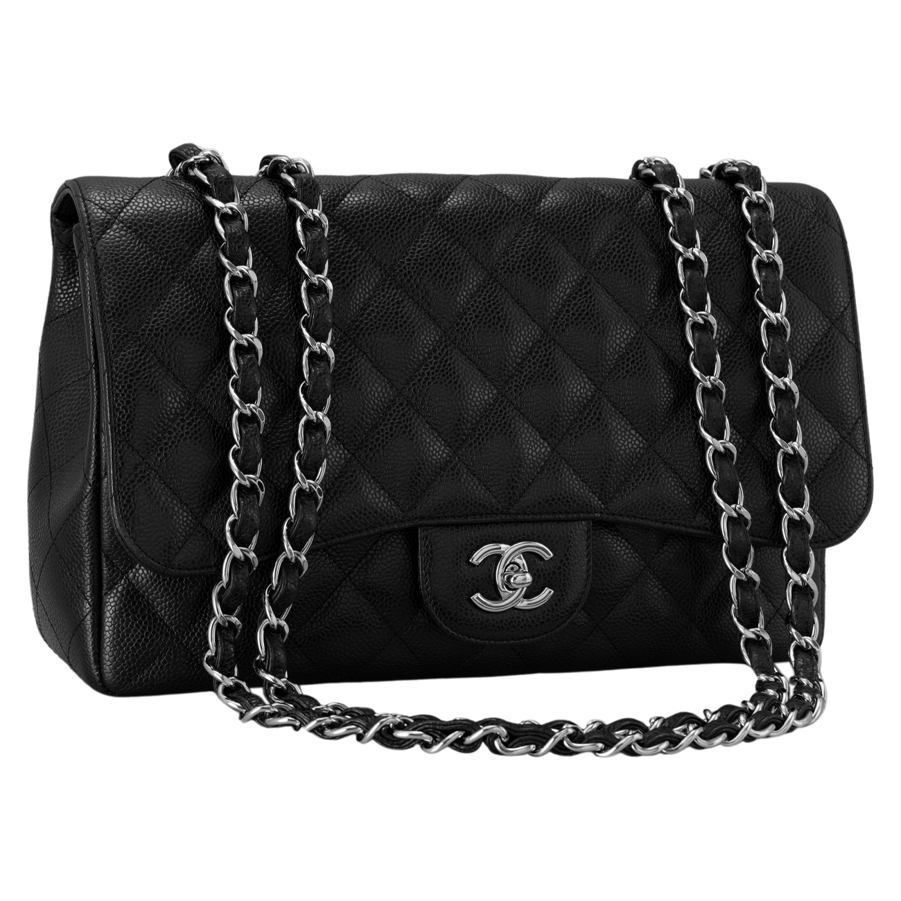 CHANEL(USED)샤넬 캐비어 클래식 원플랩백 맥시