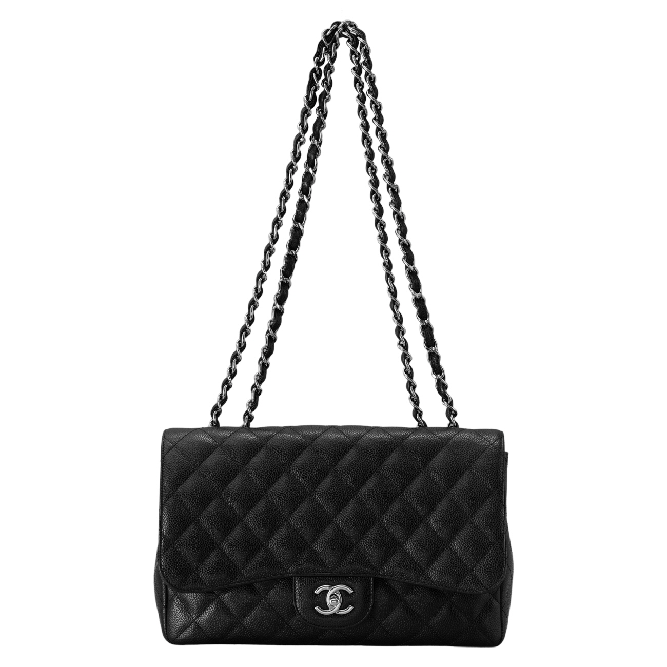 CHANEL(USED)샤넬 캐비어 클래식 원플랩백 맥시